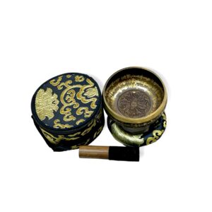 Cuenco 11 Cm Mantra Con Caja Tela, Cojin Y Palito